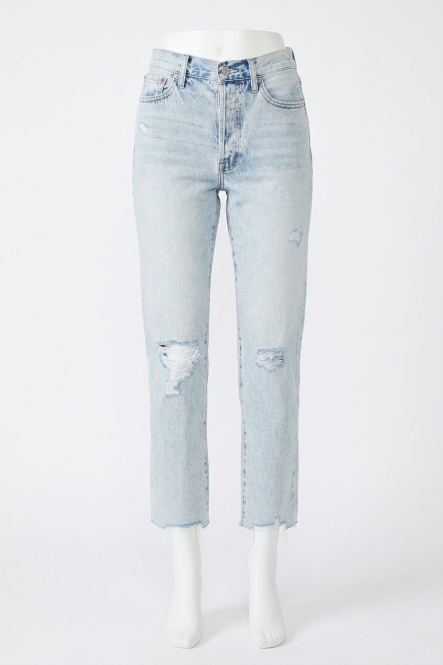 NEW PISTOLA charlie high rise straight jeans in hysteria distressed